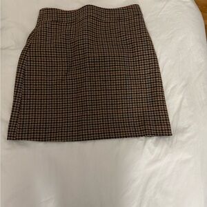 J Crew Classic Houndstooth Mini Suit Skirt - matching blazer available